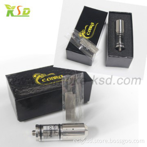 5 wick holes 3ml capacity e cigarette cobra atomizer